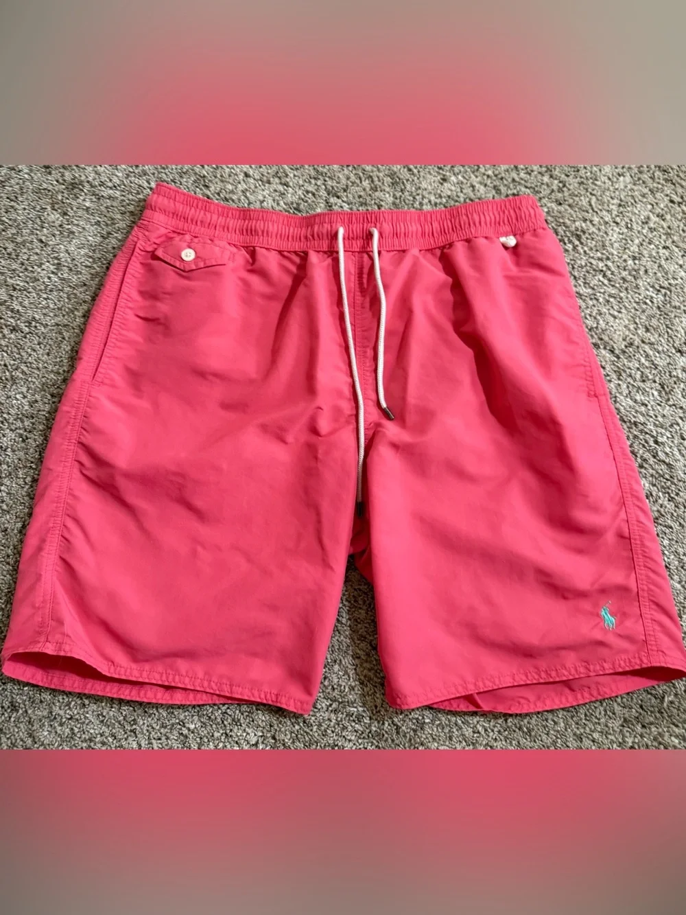 Polo Ralph Lauren Traveler Swim Trunks Coral Pink XL